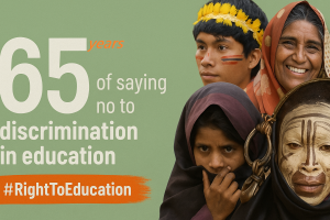 Indonesia telah meratifikasi Konvensi Menentang Diskriminasi dalam Pendidikan UNESCO 1960. Tepatnya 7 tahun setelah terbitnya konvensi, yakni pada 1967.