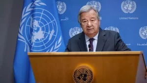Sekjen PBB Antonio Guterres menyampaikan pentingnya memberdayakan kaum muda dalam peringatan hari kependudukan dunia 2025 juli lalu.