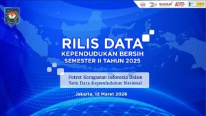 Salah satu kegiatan tahunan Ditjen Dukcapil adalah merilis data bersih setiap semester. Pada 12 Maret 2026, Dukcapil merilis data bersih penduduk Indonesia yang jumlahnya mencapai 288,3 juta jiwa.