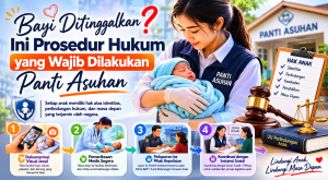 "Petugas panti asuhan dan tenaga kesehatan menangani bayi terlantar sesuai prosedur hukum dan perlindungan anak"