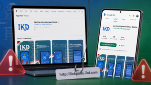Link palsu aktivasi IKD beredar di internet. Masyarakat diminta waspada.