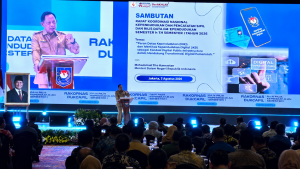 Mendagri Tito Karnavian Sampaikan Komitmennya terhadap Penguatan Infrastruktur Digital untuk Pelayanan Publik di Indonesia.