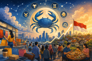 Zodiak terbanyak Penduduk Indonesia adalah Cancer. Apa artinya bagi Ekonomi?